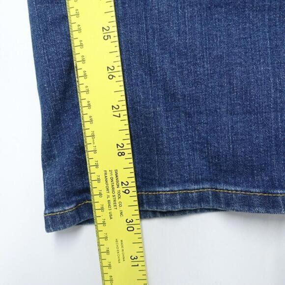 Calvin Klein Jeans Women's 6 Blue Denim Fitted 5-Pockets Medium‎ Wash Straight - Picture 2 of 8